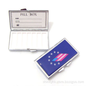 Shinny Gifts Best Traveling Gifts Promo Gifts Metal Pill Box Wholesale Pill Box